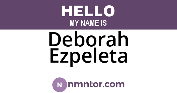 Deborah Ezpeleta
