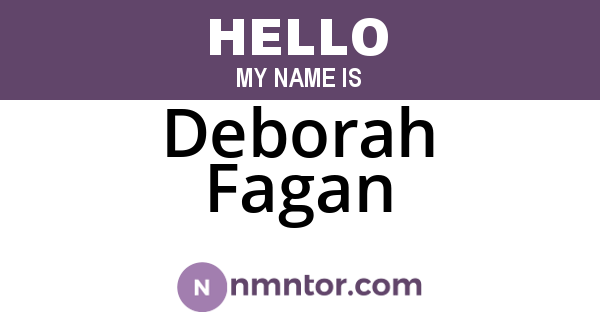 Deborah Fagan
