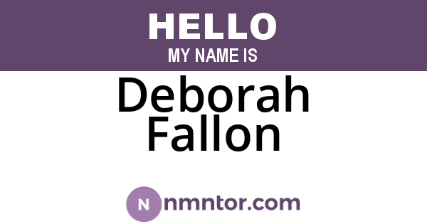 Deborah Fallon