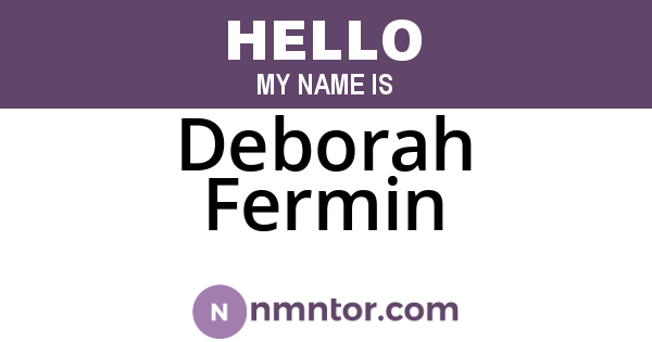 Deborah Fermin