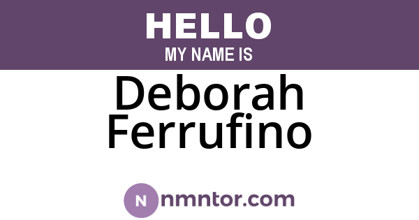 Deborah Ferrufino