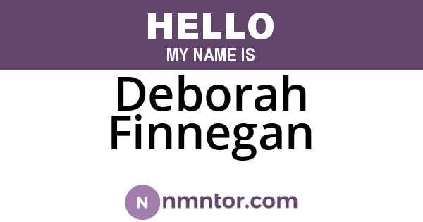 Deborah Finnegan