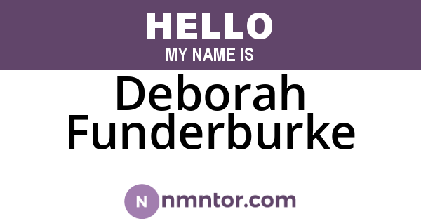 Deborah Funderburke