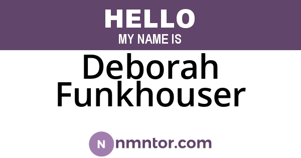 Deborah Funkhouser