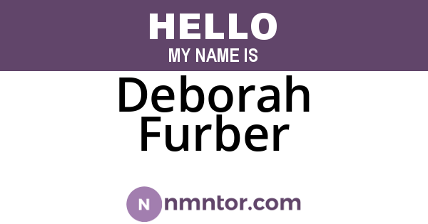 Deborah Furber