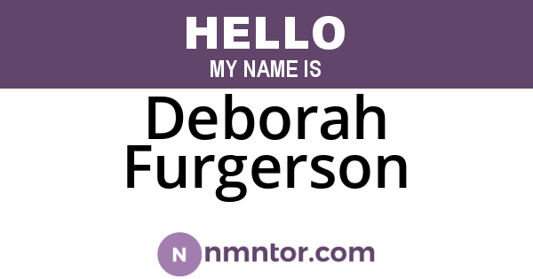 Deborah Furgerson