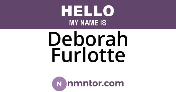 Deborah Furlotte