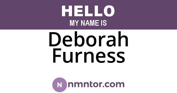 Deborah Furness