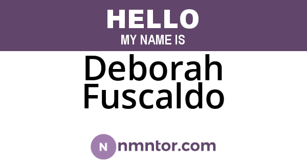 Deborah Fuscaldo