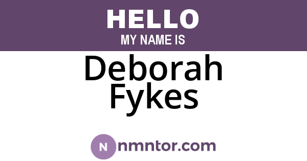 Deborah Fykes