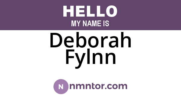Deborah Fylnn