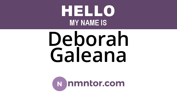 Deborah Galeana