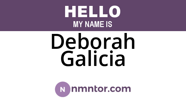 Deborah Galicia