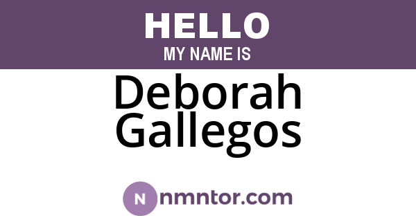 Deborah Gallegos