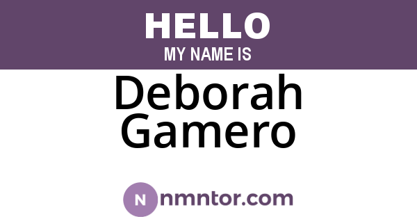 Deborah Gamero