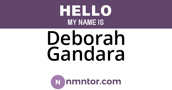 Deborah Gandara