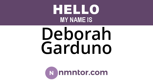 Deborah Garduno