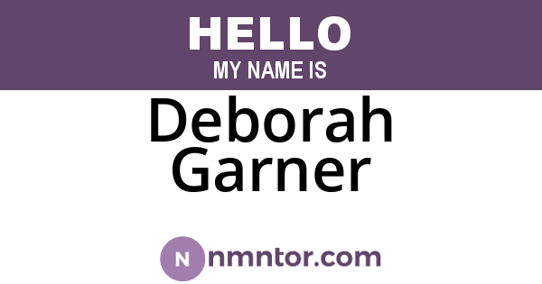 Deborah Garner