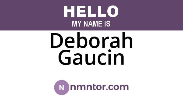 Deborah Gaucin