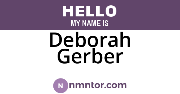 Deborah Gerber