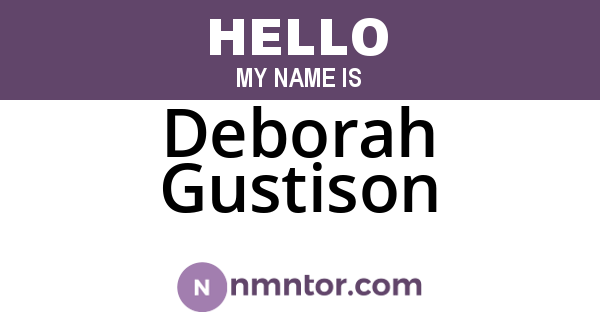 Deborah Gustison