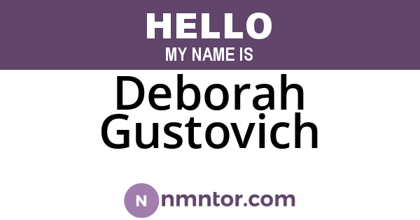 Deborah Gustovich