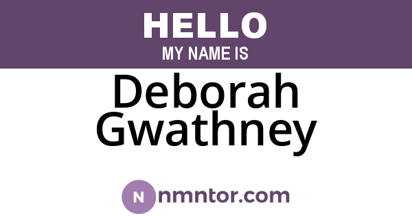 Deborah Gwathney