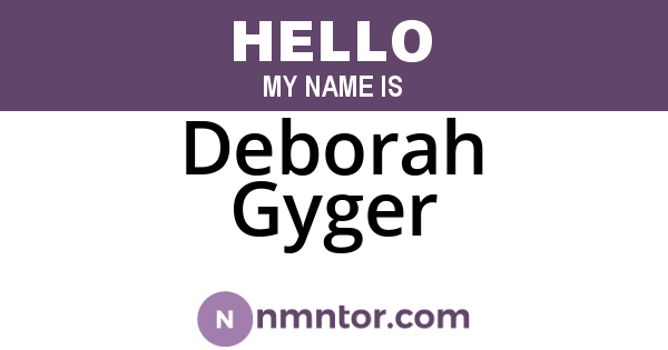 Deborah Gyger