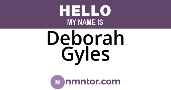 Deborah Gyles