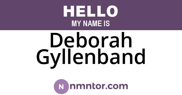 Deborah Gyllenband