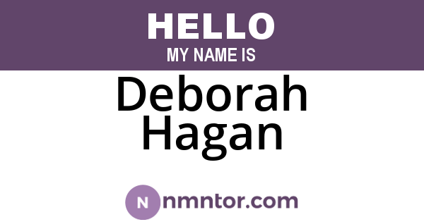 Deborah Hagan