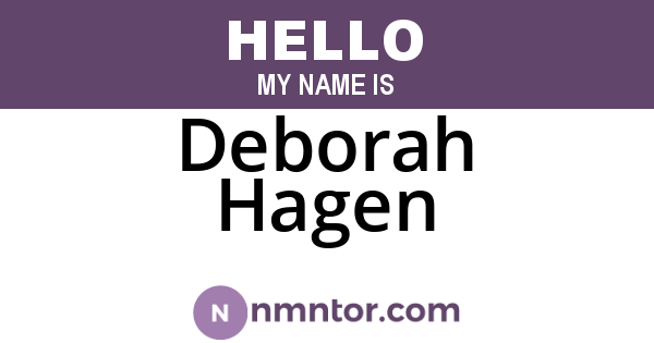 Deborah Hagen