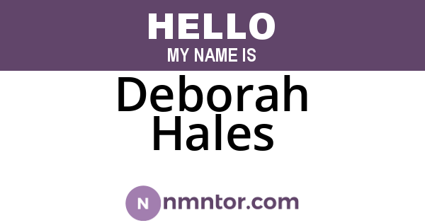 Deborah Hales