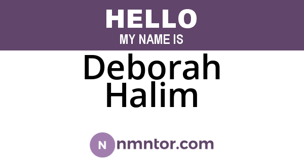 Deborah Halim