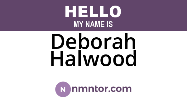 Deborah Halwood