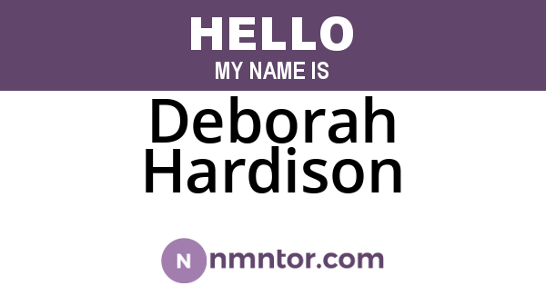 Deborah Hardison