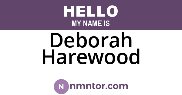 Deborah Harewood