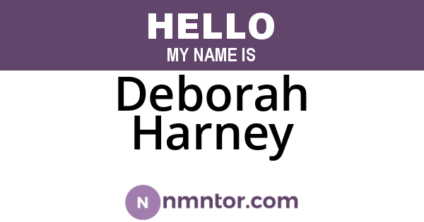 Deborah Harney