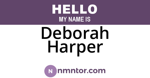 Deborah Harper