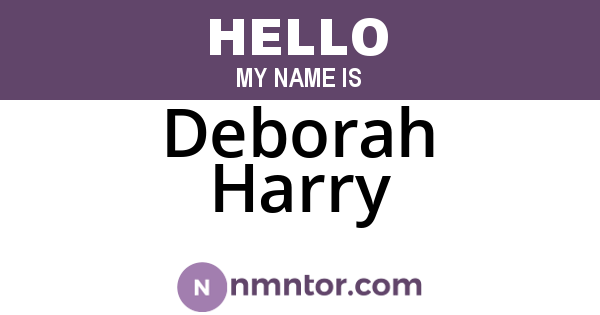Deborah Harry