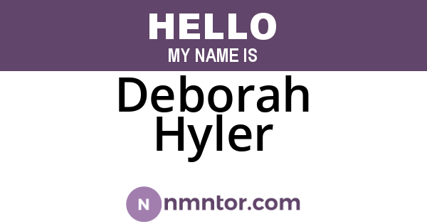 Deborah Hyler