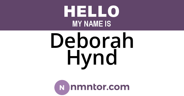 Deborah Hynd