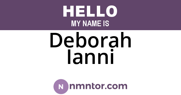 Deborah Ianni