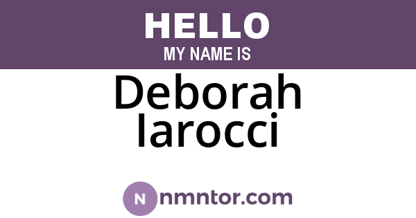 Deborah Iarocci
