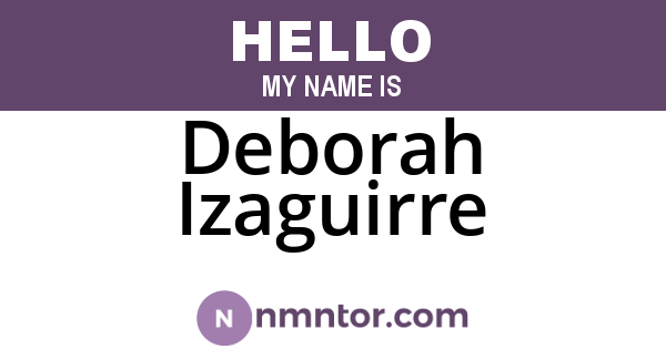 Deborah Izaguirre