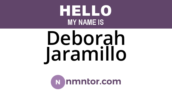 Deborah Jaramillo