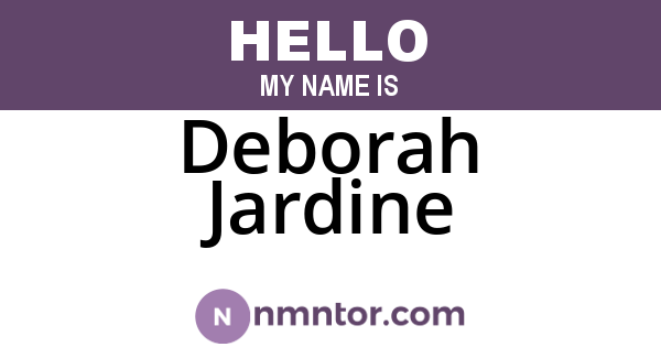 Deborah Jardine