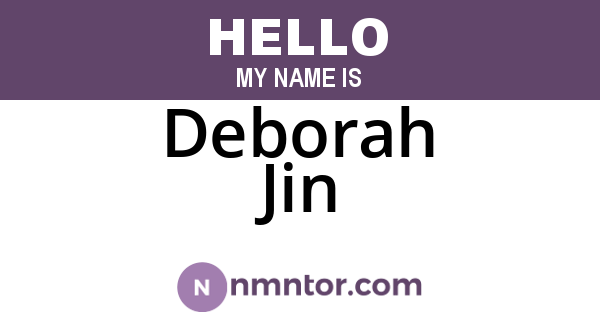 Deborah Jin