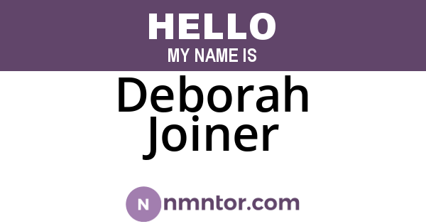 Deborah Joiner