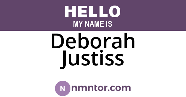 Deborah Justiss